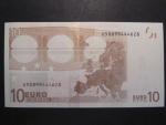 10 Euro 2002 s.U, Francie, podpis Jeana-Clauda Tricheta, L027 tiskárna Banque de France, Francie