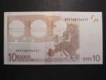10 Euro 2002 s.N, Rakousko, podpis Jeana-Clauda Tricheta, F010 tiskárna Österreichische Banknoten und Sicherheitsdruck, Rakousko