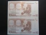 dvoupáska 10 Euro 2002 s.X, Německo, podpis Willema F. Duisenberga, R004 tiskárna Bundesdruckerei, Německo