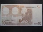 10 Euro 2002 s.X, Německo, podpis Jeana-Clauda Tricheta, R021 tiskárna Bundesdruckerei, Německo