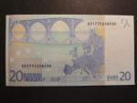 20 Euro 2002 s.E, Slovensko, podpis Jeana-Clauda Tricheta, G012 tiskárna Koninklijke Joh. Enschedé, Holandsko