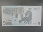 5 Euro 2002 s.N, Rakousko, podpis Willema F. Duisenberga, F001 tiskárna Österreichische Banknoten und Sicherheitsdruck, Rakousko
