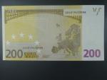 200 Euro 2002 s.X, Německo, podpis Jeana-Clauda Tricheta, E001 tiskárna F. C. Oberthur, Francie