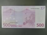 500 Euro 2002 s.U, Francie, podpis Willema F. Duisenberga, T001 tiskárna  Belgie