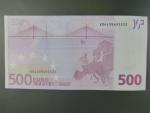 500 Euro 2002 s.X, Německo, podpis Jeana-Clauda Tricheta, R011 tiskárna Bundesdruckerei, Německo