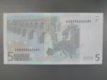 5 Euro 2002 s.E, Slovensko, podpis Jeana-Clauda Tricheta, E010 tiskárna F. C. Oberthur, Francie