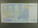 20 Euro 2002 s.S, Itálie, podpis Jeana-Clauda Tricheta, J024 tiskárna Istituto Poligrafico e Zecca dello Stato, Itálie