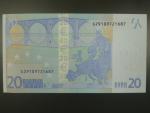 20 Euro 2002 s.S, Itálie, podpis Jeana-Clauda Tricheta, J029 tiskárna Istituto Poligrafico e Zecca dello Stato, Itálie