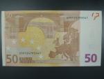 50 Euro 2002 s.X, Německo, podpis Jeana-Clauda Tricheta, R032 tiskárna tiskárna Bundesdruckerei, Německo