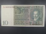 Německo, 10 RM 1929 série L, mírové vydání, podtiskové písmeno K