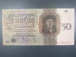 Německo, 50 RM 1924 série R, podtiskové písmeno N