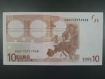 10 Euro 2002 s.X, Německo, podpis Jeana-Clauda Tricheta, E004 tiskárna F. C. Oberthur, Francie