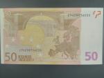 50 Euro 2002 s.Z, Belgie, podpis Jeana-Clauda Tricheta, T021 tiskárna Belgie