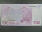 500 Euro 2002 s.N, Rakousko, podpis Jeana-Clauda Tricheta, F003 tiskárna Österreichische Banknoten und Sicherheitsdruck, Rakousko