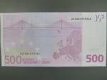 500 Euro 2002 s.X, Německo, podpis Jeana-Clauda Tricheta, R007 tiskárna Bundesdruckerei, Německo