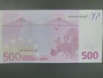 500 Euro 2002 s.X, Německo, podpis Jeana-Clauda Tricheta, R012 tiskárna Bundesdruckerei, Německo