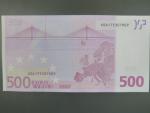 500 Euro 2002 s.X, Německo, podpis Jeana-Clauda Tricheta, R013 tiskárna Bundesdruckerei, Německo