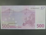 500 Euro 2002 s.X, Německo, podpis Jeana-Clauda Tricheta, R015 tiskárna Bundesdruckerei, Německo