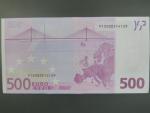 500 Euro 2002 s.P, Holandsko, podpis Willema F. Duisenberga, F001 tiskárna Österreichische Banknoten und Sicherheitsdruck, Rakousko