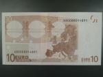 10 Euro 2002 s.X, Německo, podpis Mario Draghi, E007 tiskárna F. C. Oberthur, Francie