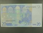 20 Euro 2002 s.U, Francie, podpis Jeana-Clauda Tricheta, L072 tiskárna Banque de France, Francie
