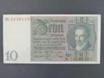 Německo, 10 RM 1929 série M, mírové vydání, podtiskové písmeno M
