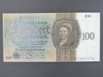Německo, 100 RM 1924 série B, podtiskové písmeno S
