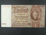 Německo, 1000 RM 1936 série A, podtiskové písmeno G