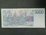 5000 Kč 1993 s. A 20, Baj. CZ 9, Pi. 9