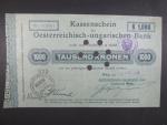 1000 K 1918 Kassenscheine 