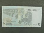 5 Euro 2002 s.F, Malta, podpis Jeana-Clauda Tricheta, E009 tiskárna F. C. Oberthur, Francie