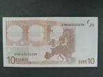 10 Euro 2002 s.X, Německo, podpis Jeana-Clauda Tricheta, G015 tiskárna Koninklijke Joh. Enschedé, Holandsko