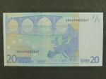 20 Euro 2002 s.E, Slovensko, podpis Jeana-Clauda Tricheta, G015 tiskárna Koninklijke Joh. Enschedé, Holandsko