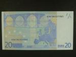 20 Euro 2002 s.E, Slovensko, podpis Jeana-Clauda Tricheta, R028 tiskárna Bundesdruckerei, Německo 