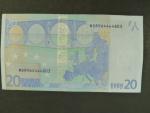 20 Euro 2002 s.M, Portugalsko, podpis Mario Draghi, U023 tiskárna  Valora - Banco de Portugalsko, Portugalsko