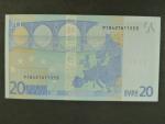 20 Euro 2002 s.P, Holandsko, podpis Jeana-Clauda Tricheta, G008 tiskárna Koninklijke Joh. Enschedé, Holandsko