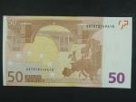 50 Euro 2002 s.X, Německo, podpis Mario Draghi, E001 tiskárna F. C. Oberthur, Francie 