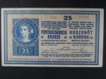 25 K 27.10.1918 série 3142 varianta číslovače 