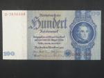 Německo, 100 RM 1935 série D, válečné vydání