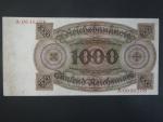 Německo, 1000 RM 1924 série A, podtiskové písmeno R