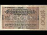 1000 Rentenmark 1.11.1923 serie A, platná na čs. území, vyjímečný stav