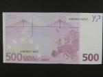 500 Euro 2002 s.N, Rakousko, podpis Mario Draghi, F008 tiskárna Österreichische Banknoten und Sicherheitsdruck, Rakousko