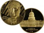 2010, Česká mincovna, zlatá medaile John Fitzgerald Kennedy, Au 0,999, 31,1g (1 UNZ), průměr 37mm, náklad 300 ks, etue, certifikát