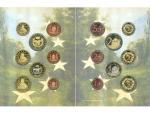 kompletní sada zkušebních ražeb mincí Andorra