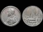 Německo - Sasko (Germany - Saxony). Cínová historická medaile, průměr 56 mm