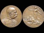 Rakousko (Austria). Bronzová pamětní medaile na FJ.I., sign. A.Hartig, průměr 50 mm