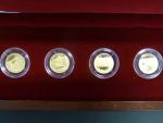 2007, Česká mincovna, zlatá medaile sada 4ks Národní parky ČR, Au 0,999,9, 4x 3,11g, náklad 200 ks, etue, certifikát