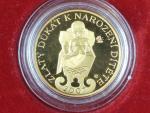 2007, Česká mincovna, zlatá medaile Dukát k narození dítěte 2007, Au 0,986,1, 3,49g, náklad 1000 ks, etue