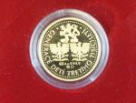 2000, Česká mincovna, zlatá medaile 2 Dukát 2000, Au 0,999,9, 7,78g, náklad 500 ks, etue