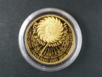 1999, Česká mincovna, zlatá medaile k uvítání roku 2000, Au 0,999,9, 7,78g, náklad 300 ks, certifikát